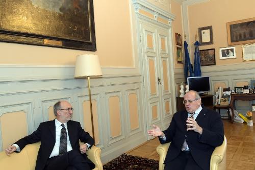 Il vicegovernatore Riccardi con il sindaco di Gorizia Rodolfo Ziberna